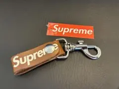 激レア☆SupremeLeather本革キーホルダー☆ブラウン☆シュプリームのサムネイル