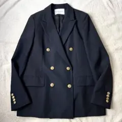 イブサンローラン ウールカシミヤダブルフェイスジャケット YSL刻印