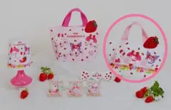 サンリオ　当たりくじ　ハローキティ イチゴ柄 ミニトート