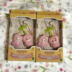 新品 シルバニア さくらんぼ キーチェーン ショコラウサギ フェネック 小さい