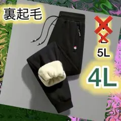 裏起毛パンツ 4Lボア スウェット あったかズボン 厚手 もこもこ 男女兼用