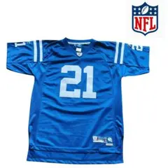 NFL Reebok #21 フットボール ジャージ ブルー XL