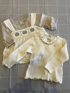 【プティマイン】トップス2点セット　80cm