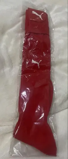 PUMA プーマ サッカー フットサル ソックス28~30レッド ホワイト