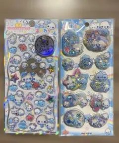 光るジュエルプチドロップ•スパンコールパーティー ⭐︎あわわちゃん　２枚セット