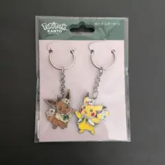 ポケパークカントー ピカチュウ イーブイ カーニバル衣装 キーホルダー