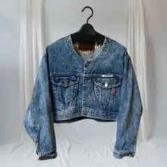 Lee Cooperノーカラーデニムジャケット ヴィンテージ80S内田商事希少