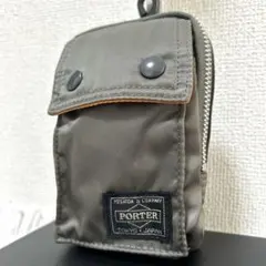 【極美品✨希少カラー/タンカー】ポーター　ポーチ　　小物入れ　シルバーグレー　稀