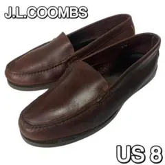 90's USA製箱付きJ.L. COOMBS ブラウンモカシンシューズ 7D - メルカリ