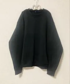 スウェットトレーナー裏起毛【新品未使用】】BLACK【L】男女兼用☆