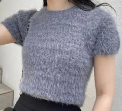 Chico シャギーチビニット　半袖ニットのサムネイル