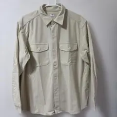 UNIQLO クリーム色 長袖シャツ L