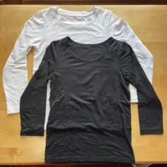 ユニクロヒートテック(黒)と極暖(白) 120cm