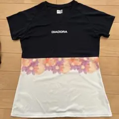 DIADORA フラワープリント　テニス Tシャツ O（ＸＬ）