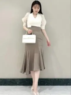 SNIDEL スナイデル マーメイドスカート モカ 0サイズ