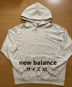 new balance グレー フード付きパーカー サイズ XLのサムネイル