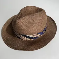 未使用！アンゴラ100% Borsalino ボルサリーノ 中折れハット56cm 