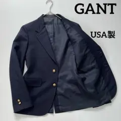 USA製✨GANT 紺ブレザー　テーラードジャケット　金ボタン　ヴィンテージ　M