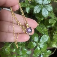 アメジスト　高品質ネックレス　天然石