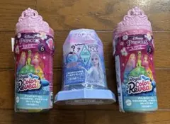 ディズニープリンセス　カラーリビール　アイスリビール　フィギュア　ミニドール