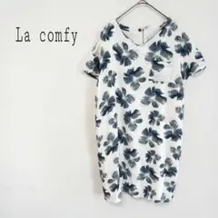 ラコンフィー La comfy 花柄チュニックワンピース 薄地 柔らか 総柄のサムネイル