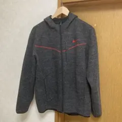 NIKE GOLF フード付きグレーパーカー（フルジッパー）　防風！保温！