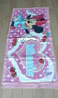 【訳あり・未使用】ディズニー ミニーマウス フェイスタオル 38×80cm