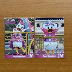 ディズニー パルパルーザ コレクションカード ドナルド デイジー 2枚セット