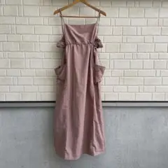 ドロストギャザーキャミワンピース