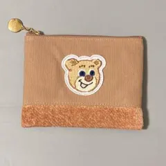 新品未使用　ラブラリーバイフェイラー　オールドテディ　ワッペンポーチ　ベージュのサムネイル