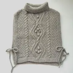 【nest Robe】ペルーニット ポップコーン ケーブル ベスト ネストローブ