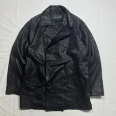 vintage バートピューリッツァー本革レザージャケットPコートデザイン古着