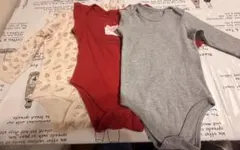 ベビー用長袖ロンパース3枚セットです