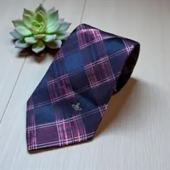 【Vivienne Westwood】総柄 ネクタイ ロゴ刺繍 ユニセックス
