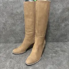 23区 ロングブーツ スエード 日本製 レザー 42 牛革 本革 オンワード