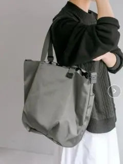 【美品】イアパピヨネ　アジャスタートートバッグ　2way ショルダー　A4