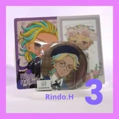 【3点】東京リベンジャーズ　プリンセスカフェ　特典カード　缶バッジなど　灰谷竜胆