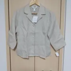 タグ付き未使用リネンショートジャケットのサムネイル