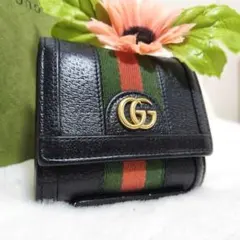 ✨極美品✨グッチ　二つ折り　シェリーライン　マーモント　オフディア　719887