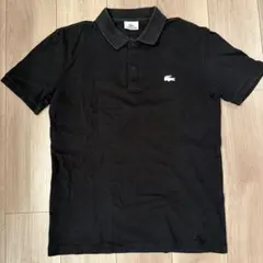 Lacoste ブラック ポロシャツ　メンズ