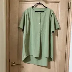 URBAN RESEARCH ITEMS グリーン 半袖シャツ ボタン付き