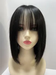 フルウィッグ人毛100%人毛ウィッグ医療ウィッグロングストレート広い