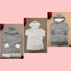UNIQLO ジップアップパーカー フーディー 3点セット
