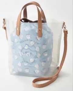 ちいかわ しまむら クリアトートバッグ 巾着 ハチワレ