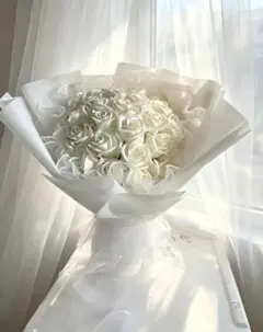 豪華33本バラ枯れないソープフラワーインテリア花束母の日結婚式