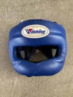 Winning ヘッドギア フルフェイス軽量タイプ ブルー L FG-5000 WINNINGボクシング ヘッドギア FG-5000 フルフェイスタイプ（軽量