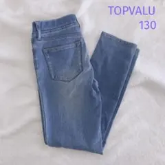 イオン トップバリュー キッズ デニムレギンスパンツ 130