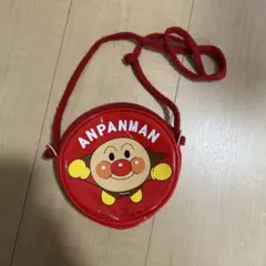 アンパンマン 赤い円形ポーチ