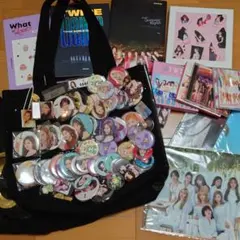 TWICE LIGHTS トートバッグ 缶バッジ モノグラフ DVD まとめ売り TWICE LIGHTS トートバッグ 缶バッジ モノグラフ DVD まとめ売り