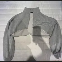 SPRAY PREMIUM ハーフジップ ショート丈 スウェット グレー